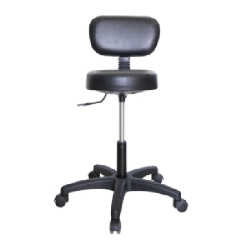 GAS-LIFT STOOL WITH BACKREST