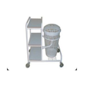 CHARIOT À LINGES SALES ET PROPRES AVEC CORBEILLE