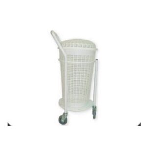 CHARIOT À LINGES SALES AVEC CORBEILLE
